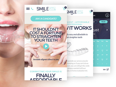 Smile Mobile app brand aid healthcare ios medical mobile ui ux website