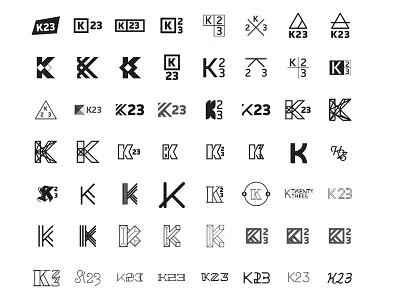 K23 Brand Experiments 2 3 brand branding icon k k23 logo symbol