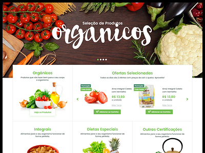 WIP - Organic Food Ecommerce clean design ecommerce food organic shop store ui ux webdesign