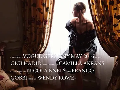 We Are So Droee blog fashion hadid luxury serif typo