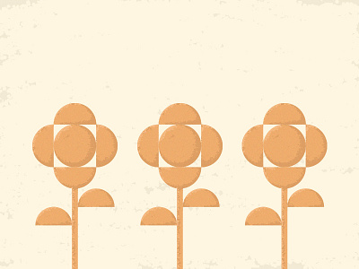 Flowers cork edwin carl capalla flowers grain illustration petals sand paper texture