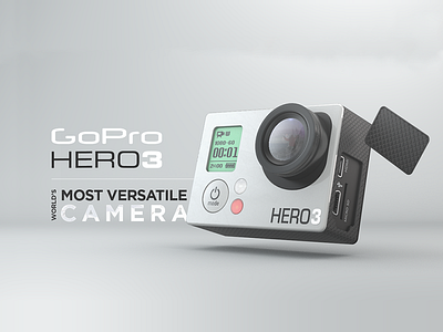 GoPro Hero3 Advertisement ad advertisement go photoshop pro render text