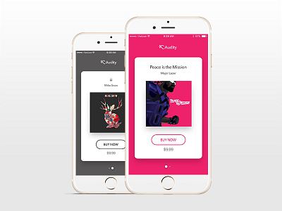 Audity Iphone 6 prototyping ui ux
