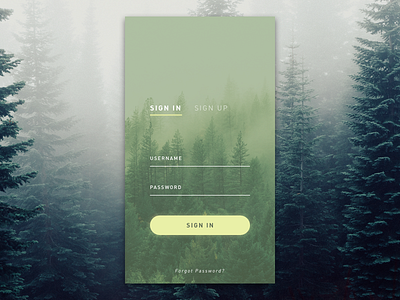 Daily UI Challenge #01 Sign In/Sign Up 1 daily dailyui login mobile signin signup