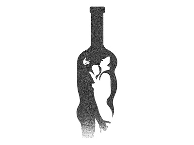 Love Affair black and white modern negative space nude texture wine