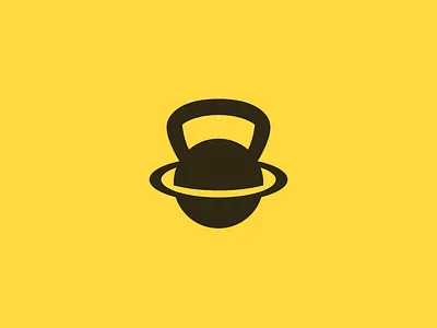 Planet | Kettlebell | Logo design body brand gym icon kettlebell logo design mark planet sports weights