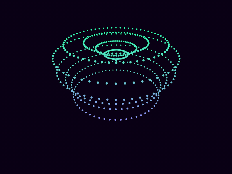 Jelly Fish from the 80's 80s abstract c4d dots gif gradient loop neon pulse