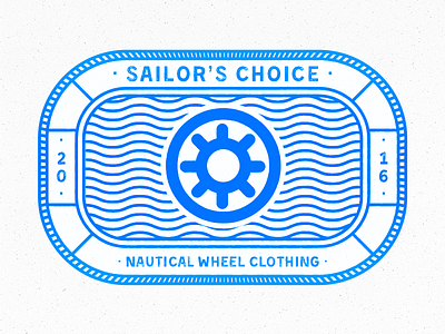 Nautical Wheel Clothing White Background blue clothing illustrator mono monoline photoshop sea ship texture typography vector wheel