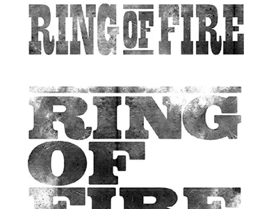 Title for a Lifetime movie. letterpress title typography