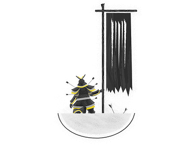 J in Japanese heritage, is respect 2d color design flag friends illustration nature samurai vector