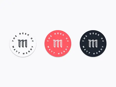 The Desk of Matt Hardy badge branding crest desk identity logo mark monogram seal type typography
