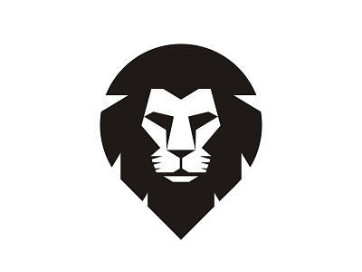 Lion Head Logo animal black and white head lion logo logotype pride sign symbol