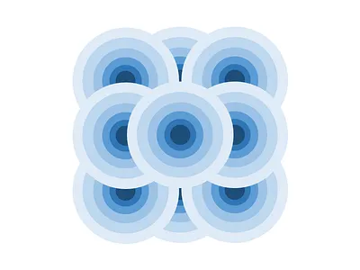 Something blue blue circle geometric knot pattern tribal