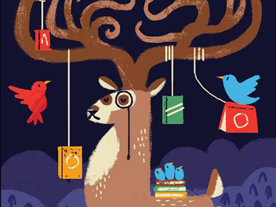 Monocle Deer birds books deer