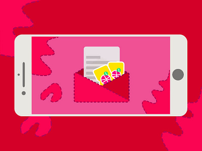 Two invites dribbble graphic design invite iphone 6 vector vector graphic