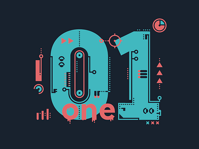 Countdown | 01 countdown dots flat design geometric launch one rocket