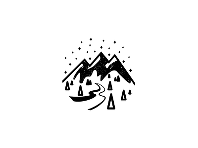 Mountain Landscape black black and white design illustration landscape mountains texture white