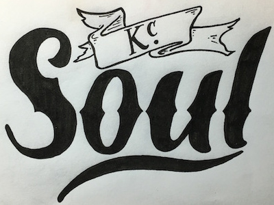 KC Soul T Shirt Concept calligraphy design lettering type