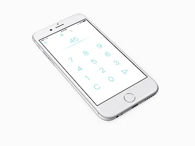 Timer green ios timer ui white