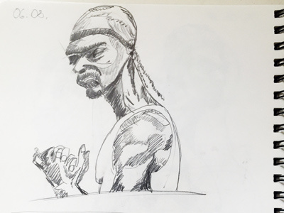 Snoop Dog paper pencil