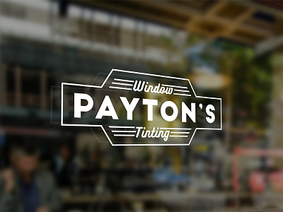 Payton's Window Tinting Logo Pt.2 automotive classic decal logo retro tinting window