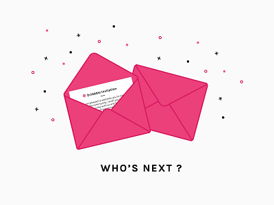 C/ Invitations community dribbble flat invitations share