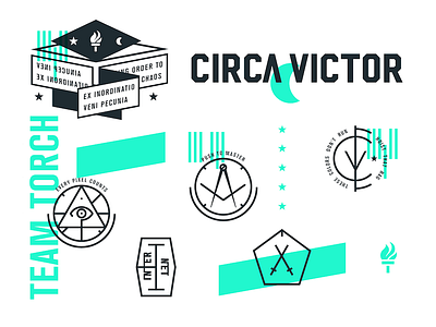 Circa Victor Brand Exploration branding circa victor compass din jon lewis minimal politics symbols