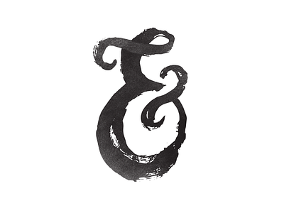 Ampersand ampersand and black doodle et lettering swash type