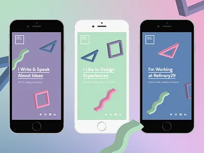 Personal Brand Update interaction design visual design