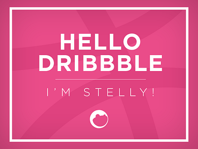 Hellodribbble! debut dribbble first shot hello pink