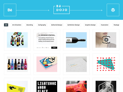 BeDojo - Behance Projects WordPress Portfolio Plugin behance creative designers import plugin portfolio projects showcase wordpress