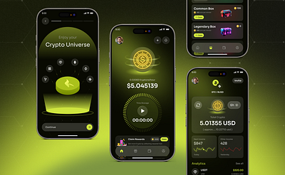 Crypto Blockchain Mobile app blockchain blockchain application crypto crypto blockchain investment application mobile app ui