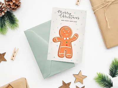 Новогодняя открытка графический дизайн дизайн открытки новогодняя открытка