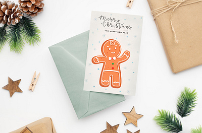 Новогодняя открытка графический дизайн дизайн открытки новогодняя открытка