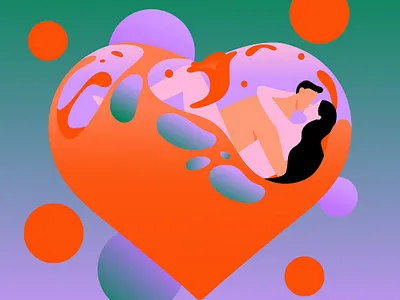 Valentine's Day digital art graphic design heart illustration intimacy love lover lovers relationship valentines valentinesday vector vector art