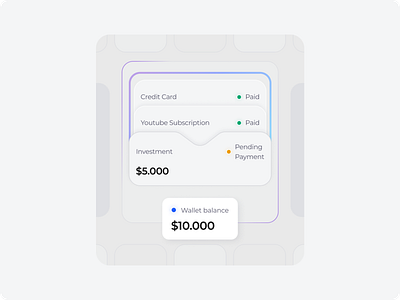 Wallet Balance balance bento clean ui ui design ux wallet wallet balance