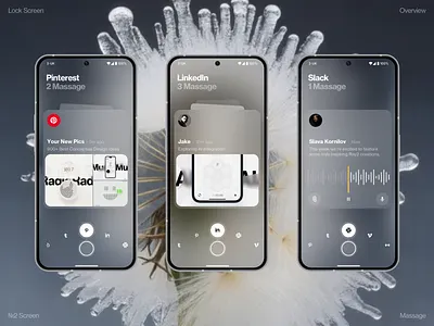 Lock Screen Massage ai android dashboard design homepage illustration interface ios iphone mobile news os