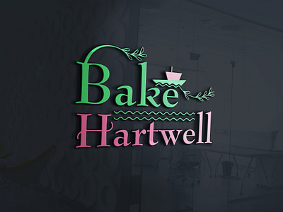 Logo Design For a Bakery "Bake Hartwell" bakery cake cup cake design food fruit cake graphic design logo sweet