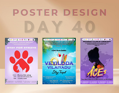 Day 40 of 100 Days Daily UI Challenge: Poster Design 100 days challenge artisticexpression dailyui dailyuichallenge day 40 designercommunity designinspiration digitaldesign graphicdesign moderndesign photoshop photoshopart photoshopdesign posters rotoract visualdesign