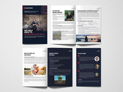 Ebook Design for Modern Warrior brand branding brochure brochure design design digital digital art ebook ebook design graphic design health healthcare identity branding marketing collateral marketing material mental health minimal modern print material psychology