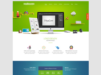 Logo Design colorful design gui interface landing page logo scene services trend ui ux