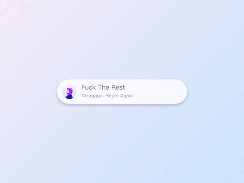 Music Widget design motion music ui widget