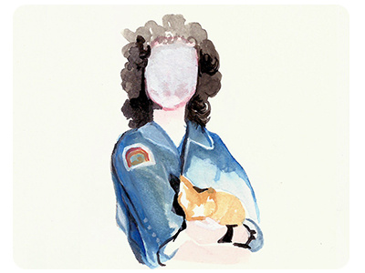 Ripley alien cinema film illustration watercolor