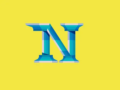 N 36daysoftype design flat graphicdesign illustration letters minimal n