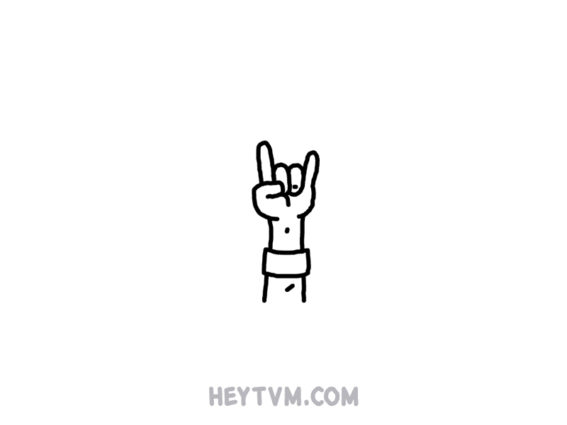 Rock Harder animation heytvm illustration rock harder