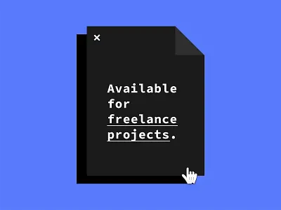 Available Freelancer available branding end freelance freelancer front logo projects ui work