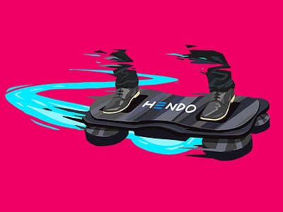 Hendo hendo hoverboard illustration longiy