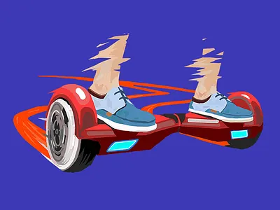 Iohawk hoverboard illustration iohawk longiy