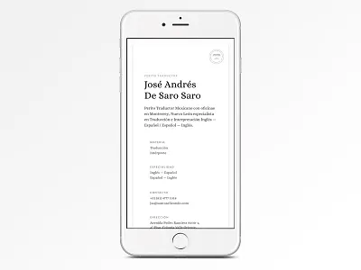 Mobile Landing Page contact page landing page lawyer mobile translator