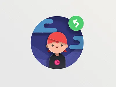 #jogjaplayoff challenge ! challenge dribbble illustration jogja meetup paper rebound yogyakarta